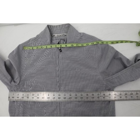 Travis Mathew Jacket Mens Medium Long Sleeve Striped Full Zip Golf casual pocket - Picture 9 of 16